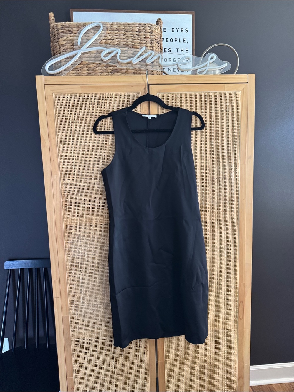 Helmut Lang Black Sleeveless Mini Dress